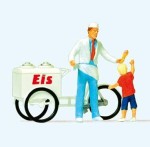 Lodziarz i dziecko H0-1:87, Preiser 28126