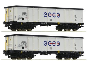 Zestaw 2 węglarek Eaos H0-1:87 Ecco Rail ep. VI, Roco 76731