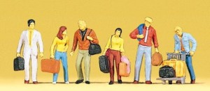 Idący podróżni H0-1:87, Preiser 10115