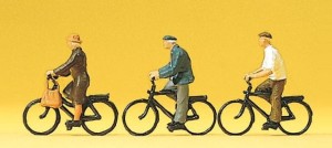 Rowerzyści H0-1:87, Preiser 10333