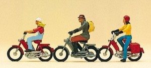Motorowerzyści H0-1:87, Preiser 10125