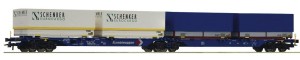 Platforma kontenerowa Sggmrs H0-1:87 Kombiwaggon ep. IV-V, Roco 76633, NA ZAMÓWIENIE