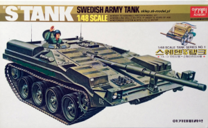 Szwedzki czołg STRV 103 1:48 z silniczkiem, Academy TA018