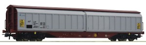 Wagon towarowy z przesuwnymi ścianami Habfis H0-1:87 FS ep. V-VI, Roco 76717
