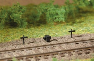 Uchwyty cięgła linowego H0-1:87, Auhagen 41619, 10 szt.