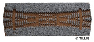 Podkład do DKW II Baeseler TT-1:120 szary, Tillig 86370, NA ZAMÓWIENIE