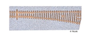 Podkład do rozjazdu EW3 prawy TT-1:120 szary, Tillig 86391, NA ZAMÓWIENIE