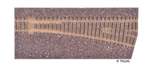 Podkład do rozjazdu EW2 prawy TT-1:120 brąz, Tillig 86331, NA ZAMÓWIENIE