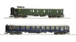 Zestaw 2 wagonów osobowych pociągu pospiesznego H0-1:87 DB ep. III, Roco 74098
