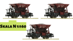 3 wagony szutrowe Talbot N-1:160 DRG ep. II, Fleischmann 822706, NA ZAMÓWIENIE