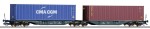 Wagon kontenerowy platforma Sggmrss TT-1:120 PKP Cargo ep. V, Tillig 18061, NA ZAMÓWIENIE