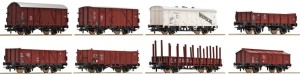 Zestaw 8 wagonów towarowych H0-1:87 DB ep. III, Roco 44002, ZAPOWIEDŹ