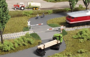 Przejazd kolejowy TT-1:120 z półzaporami, Auhagen 43645, NA ZAMÓWIENIE